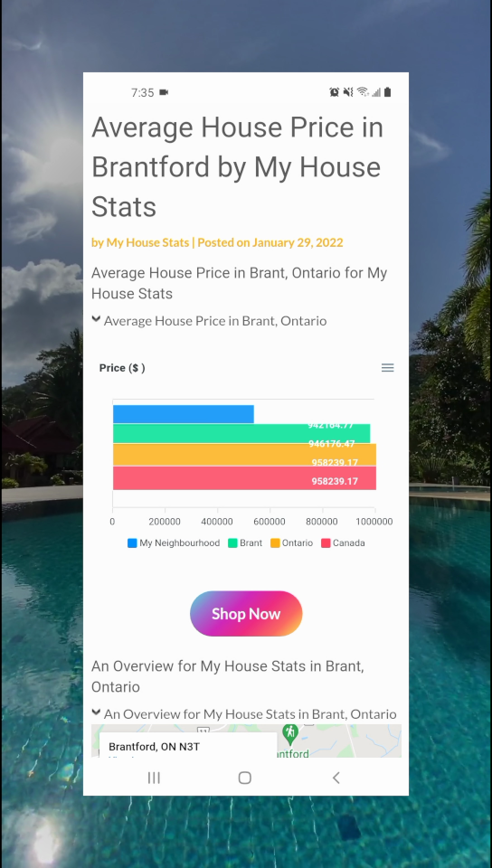 my house stats site tour video