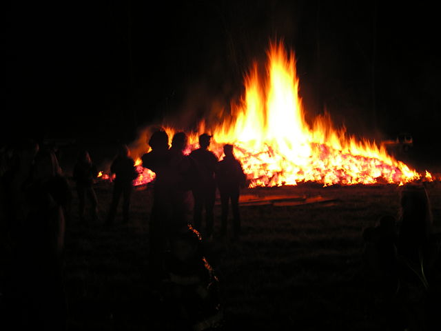 halloween bonfire